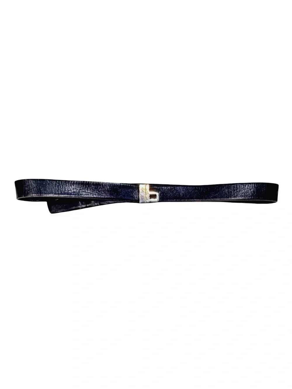 Bijan Men’s Black Leather Belt | Italian Luxury | 44”x1” | Made in Italy